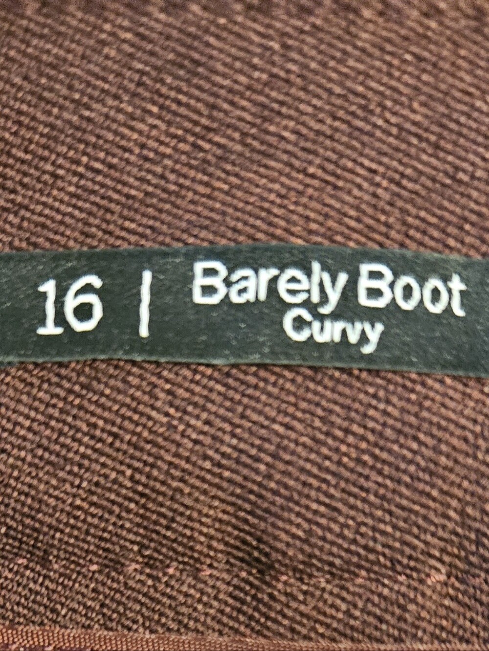 Talbots Curvy Burgundy Barely Bootcut Pants Size 16 NWT/MSRP $109 - Picture 5 of 6